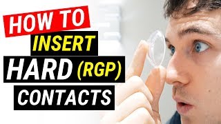 How To Put Hard Contact Lenses In  Doctor Eye Health [upl. by Lizabeth]