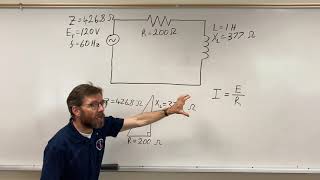 Calculating Series RL Circuit Amps Ohms and Volts [upl. by Stetson]