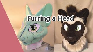 How to Fur a Fursuit Head [upl. by Nyrok]