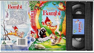 Bambi 1st March 1994 UK VHS [upl. by Udella]