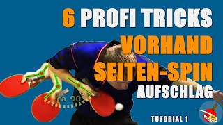 How to serve Tutorial  Tischtennis Vorhand SeitenSpin Aufschlag [upl. by Zwick]