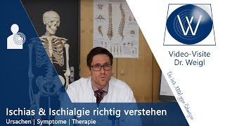 Ischias Ischiasnerv amp Ischiasschmerzen  Ursachen amp Therapie akuter Kreuzschmerzen Ischialgie [upl. by Nahshu]