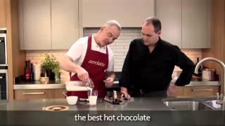 How to make a hot chocolate using an aerolatte milk frother [upl. by Annodahs]