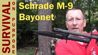 Schrade M 9 Bayonet Review  Survival Gear [upl. by Meedan]