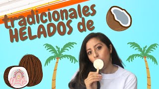 Los 1 HELADOS de COCO caseros 🥥  con leche DELICIOSOS😋 [upl. by Yumuk]