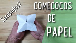 COMO HACER UN COMECOCOS SACAPIOJOS DE PAPEL [upl. by Leigha]