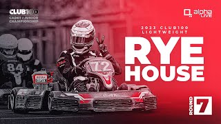 CLUB100 Cadet amp Junior Lightweight Championship Round 7  Rye House [upl. by Bowman]