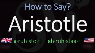 How to pronounce Aristotle CORRECTLY [upl. by Lletnahc]