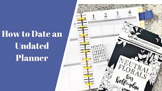 How to date an Undated Happy Planner [upl. by Nico]