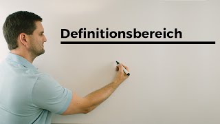 Definitionsbereich bei Funktionen  Mathe by Daniel Jung [upl. by Maloy]