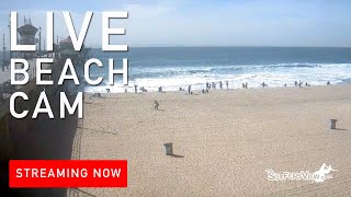 Live Surf Cam Huntington Beach Pier North California [upl. by Yemorej]