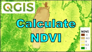 QGIS Remote Sensing  Calculate NDVI [upl. by Sallad]