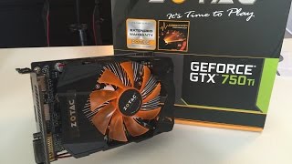 Zotac GTX 750 Ti 2gb Unboxing and Overview [upl. by Neerol]