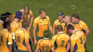 Rugby 2007 Quarterfinal Australia v England [upl. by Hakilam]