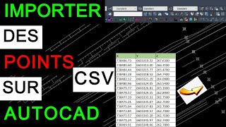 N°11 ASTUCE POUR IMPORTER DES POINTS SUR AUTOCAD [upl. by Kachine368]