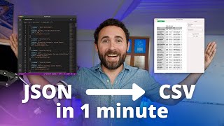 How to convert a JSON to CSV in 1 minute  JSON to CSV [upl. by Devaj432]