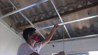 Como hacer un cielo raso en drywall [upl. by Alimat771]