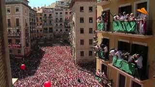 Sanfermines the running of the bulls Top Attractions in Pamplona Navarra [upl. by Yeldoow]