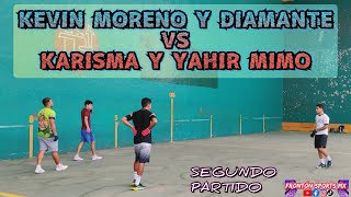 KEVIN MORENO Y DIAMANTE VS KARISMA Y YAHIR MIMO Frontón Milpa Alta 2do Partido fronton frontón [upl. by Berard]