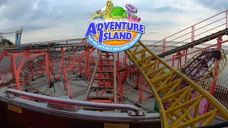 EVERY Roller Coaster  Adventure Island Southend  4K OnRide POVs [upl. by Kerry]