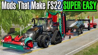 13 Mods that make FS22 SUPER EASY [upl. by Aleetha55]