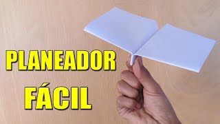 Como Hacer un Avión de Papel Planeador que Vuela Mucho y Lejos  How To Make Paper Plane [upl. by Namwob753]