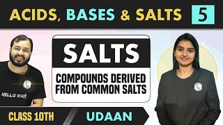 Acids Bases amp Salts 05  pH  Salts  Compounds Derived from Common Salts  Class 10  NCERT [upl. by Pironi121]