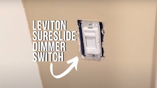 How to Program A Leviton SureSlide Dimmer Switch [upl. by Loziram481]