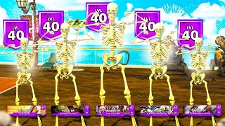 5 LEVEL 40 SKELETONS TAKEOVER THE PARK WE BROKE THE GAME [upl. by Tyler24]