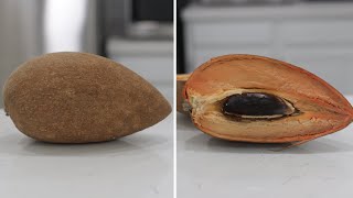 How to Eat Mamey Sapote Pouteria Sapota  Taste Test [upl. by Ynaoj]