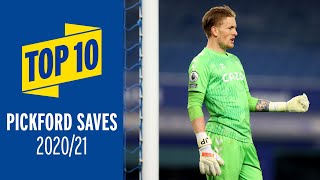 JORDAN PICKFORDS TOP 10 SAVES OF 202021 [upl. by Juditha]