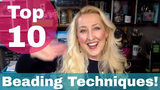 Top 10 Techniques for Beaded Jewelry [upl. by Nauqahs595]