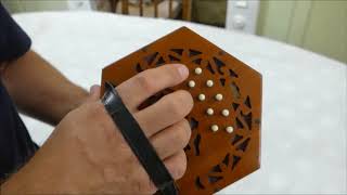 Lachenal Anglo Concertina 20 buttons CG tuning [upl. by Lejna]