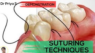 SUTURING TECHNIQUESDEMONSTRATION [upl. by Artened]