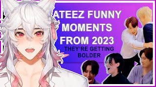 Vtuber React To ATEEZ funny moments from 2023 [upl. by Sephira886]