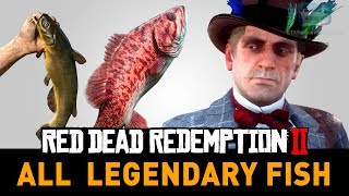 Red Dead Redemption 2 All Legendary Fish A Fisher of Fish [upl. by Leonanie814]