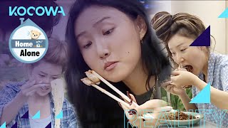 Mukbang quotHome Alonequot Hwasas Legendary Eating Show [upl. by Haelem]