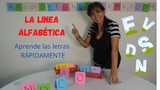 Como aprender las letras del abecedario  La Linea Alfabética [upl. by Gone52]