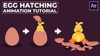 Egg Hatching Animation Tutorial in After Effects [upl. by Atinor724]