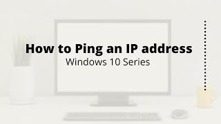 How to Ping an IP address in windows 10 [upl. by Latton]