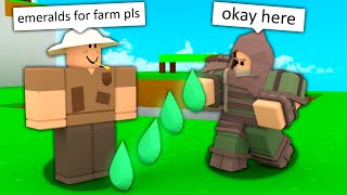 I disguised my avatar as KITS in Roblox Bedwars [upl. by Eatnod]