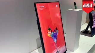 Heres A TV You Can Flip Sideways For Vertical Video Content Samsung Sero TV From CES 2020 [upl. by Aiki]