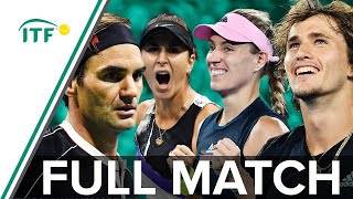 ZverevKerber v FedererBencic  Germany v Switzerland  Full Match  Hopman Cup Final 2019  ITF [upl. by Kailey866]