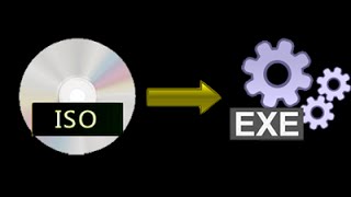 How to convert Large ISO  Image file to Exe File [upl. by Hsetim]