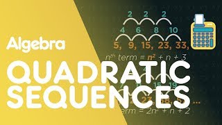 Quadratic Sequences nth Term  Algebra  Maths  FuseSchool [upl. by Oilla]