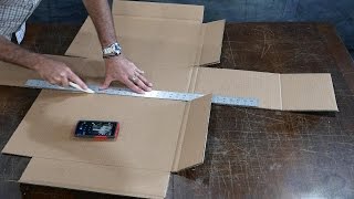 I Make a Custom Cardboard Box for Shipping [upl. by Abas]