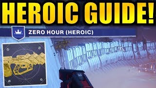 Destiny 2 ZERO HOUR HEROIC Guide  Outbreak Perfected Exotic Catalyst [upl. by Hada]