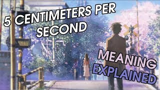 5 Centimeters Per Second is NOT Boring  Explained In 8 Minutes [upl. by Bently]