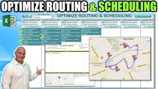 How To Optimize Map Routes AND Schedule Jobs amp Deliveries In Excel in ONE CLICK PLUS FREE DOWNLOAD [upl. by Harpp]