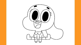 How to Draw ANAIS WATTERSON  The Amazing World of Gumball [upl. by Kcirdla344]